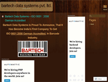 Tablet Screenshot of bartechdatasystems.wordpress.com