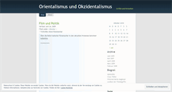 Desktop Screenshot of orientalismus.wordpress.com