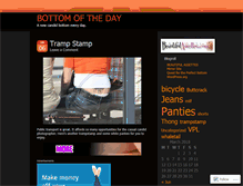 Tablet Screenshot of bottomoftheday.wordpress.com