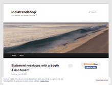 Tablet Screenshot of indiatrendshop.wordpress.com