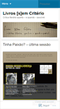 Mobile Screenshot of livrosemcriterio.wordpress.com