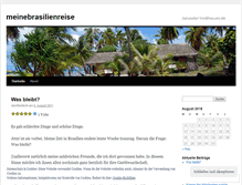 Tablet Screenshot of meinebrasilienreise.wordpress.com