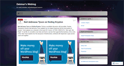 Desktop Screenshot of dekmar.wordpress.com