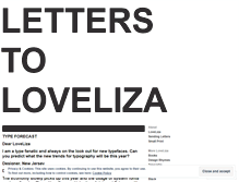 Tablet Screenshot of letterstoloveliza.wordpress.com