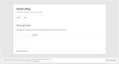 Desktop Screenshot of koize.wordpress.com