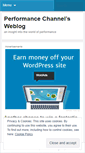 Mobile Screenshot of performancechannel.wordpress.com