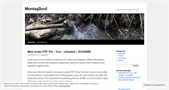Desktop Screenshot of montagdoof.wordpress.com