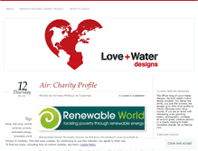 Tablet Screenshot of loveandwaterdesigns.wordpress.com