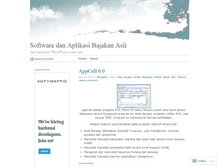 Tablet Screenshot of aplikasibajakan.wordpress.com