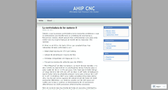 Desktop Screenshot of ahipcnc.wordpress.com