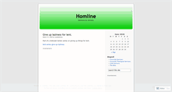 Desktop Screenshot of homline.wordpress.com