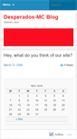 Mobile Screenshot of desperadosmc.wordpress.com