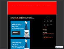 Tablet Screenshot of desperadosmc.wordpress.com