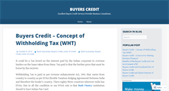 Desktop Screenshot of buyercredits.wordpress.com