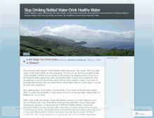 Tablet Screenshot of drinkhealthywater.wordpress.com