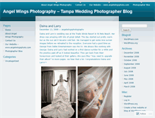 Tablet Screenshot of angelwingsphotography.wordpress.com