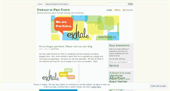 Desktop Screenshot of exhaleisprovoice.wordpress.com