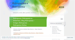 Desktop Screenshot of hidroponico.wordpress.com