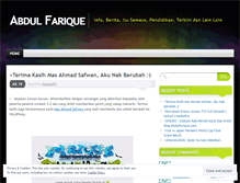 Tablet Screenshot of farique92.wordpress.com