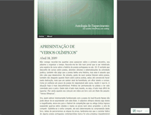 Tablet Screenshot of antologiadoesquecimentovni.wordpress.com