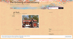 Desktop Screenshot of huckleberrygrowing.wordpress.com