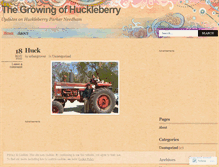 Tablet Screenshot of huckleberrygrowing.wordpress.com