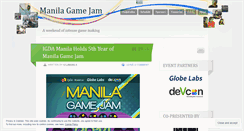 Desktop Screenshot of manilagamejam.wordpress.com