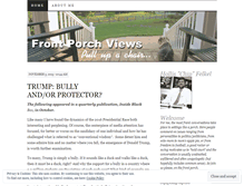 Tablet Screenshot of frontporchviews.wordpress.com