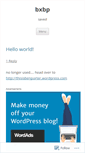 Mobile Screenshot of bxbp.wordpress.com