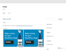 Tablet Screenshot of bxbp.wordpress.com