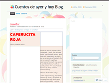 Tablet Screenshot of cuentosdeayeryhoy.wordpress.com