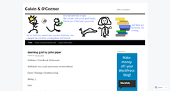 Desktop Screenshot of calvinoconnor.wordpress.com
