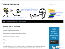 Tablet Screenshot of calvinoconnor.wordpress.com