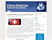 Tablet Screenshot of citizenmed.wordpress.com