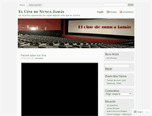 Tablet Screenshot of cinedenuncajamas.wordpress.com