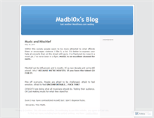 Tablet Screenshot of madbl0x.wordpress.com