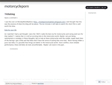 Tablet Screenshot of motorcycleporn.wordpress.com