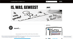 Desktop Screenshot of iswasgeweest.wordpress.com