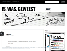 Tablet Screenshot of iswasgeweest.wordpress.com