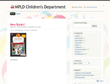 Tablet Screenshot of childrensmpld.wordpress.com