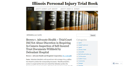 Desktop Screenshot of illinoispersonalinjurytrialbook.wordpress.com