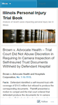 Mobile Screenshot of illinoispersonalinjurytrialbook.wordpress.com