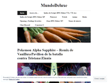 Tablet Screenshot of mundodeluxe.wordpress.com