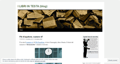 Desktop Screenshot of ilibrintesta.wordpress.com