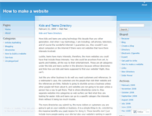 Tablet Screenshot of howtomakewebsite.wordpress.com