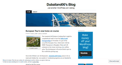 Desktop Screenshot of dubailand00.wordpress.com