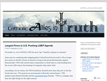 Tablet Screenshot of catholicalliesintruth.wordpress.com