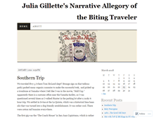 Tablet Screenshot of bitingtraveler.wordpress.com