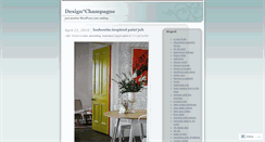 Desktop Screenshot of designchampagne.wordpress.com