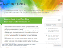 Tablet Screenshot of liberationbound.wordpress.com